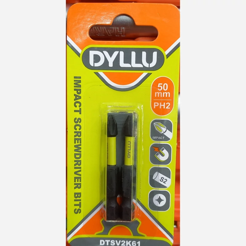 ست 2 عددی سر پیچ گوشتی PH2 چهارسو 50 میلی متر S2 دایلو مدل DTSV2K61